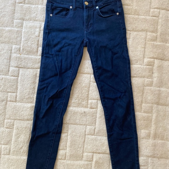 American Eagle Dark Blue Skinny Jeans - Picture 2 of 5